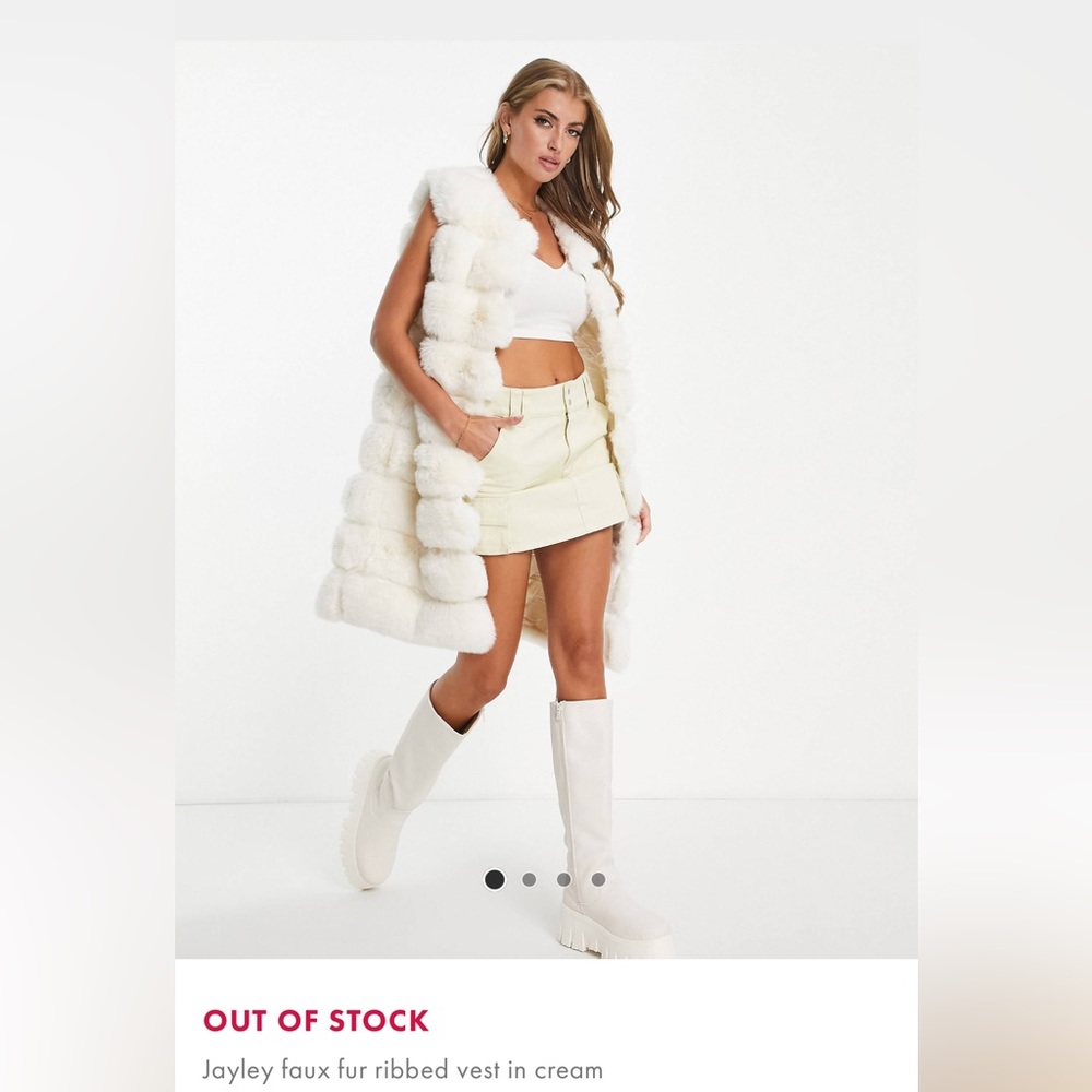 Faux fur vest - Super chic, real fur feel and amazingly soft